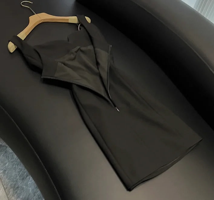 New Arrival French Style Lady Formal Wear Sweetheart Collar Sleeveless Fine Workmanship Beading Women Short Mini Slim Dress